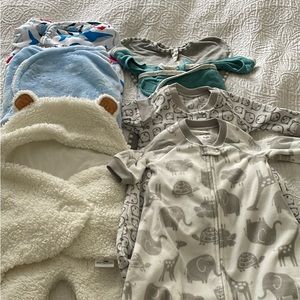 Bundle of 7 Baby Swaddles 0-3months